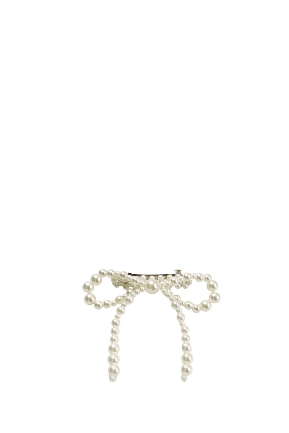 Hair Bow Ch - Pearl