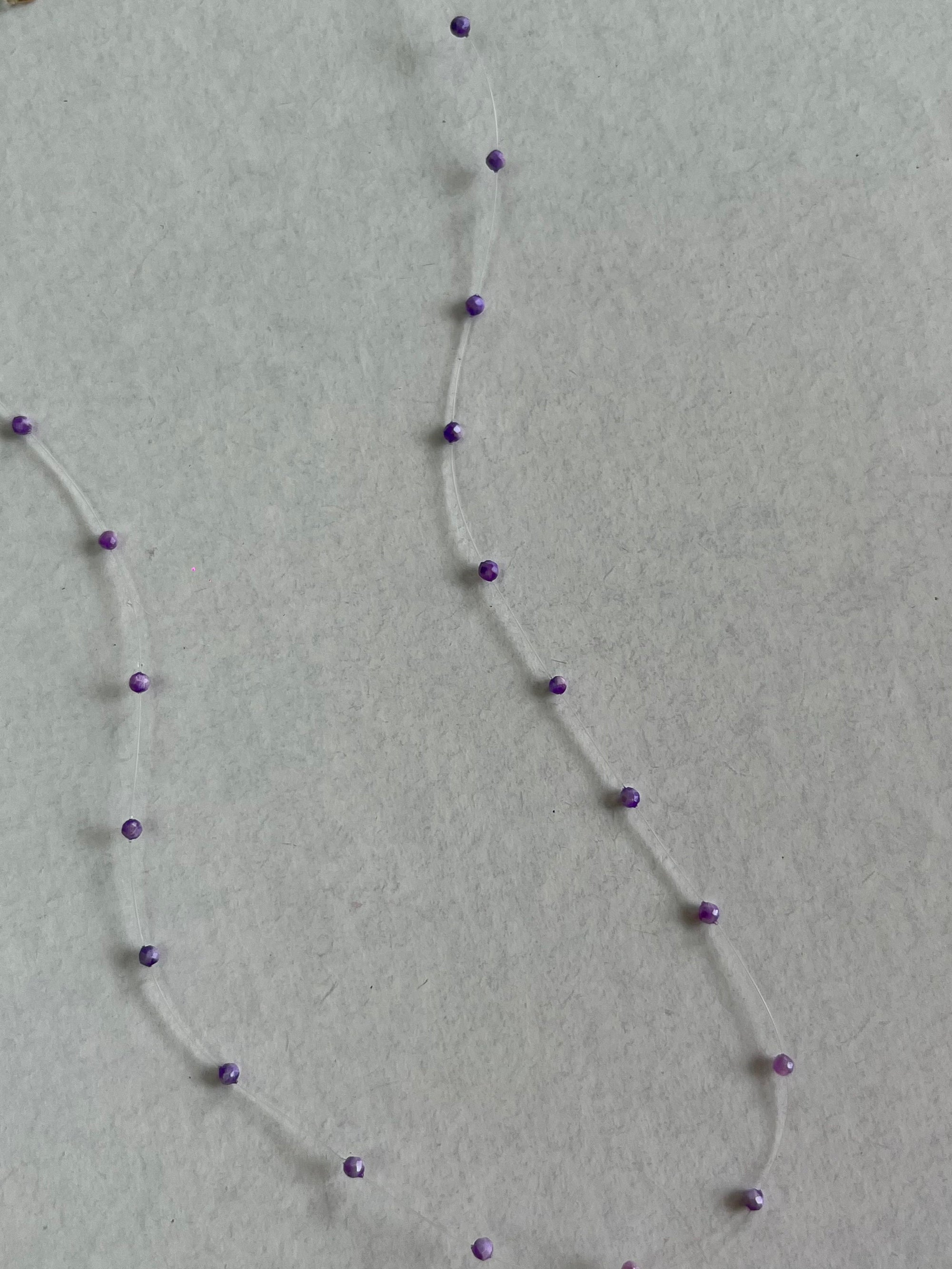 Nude Choker Piedra Luna lila