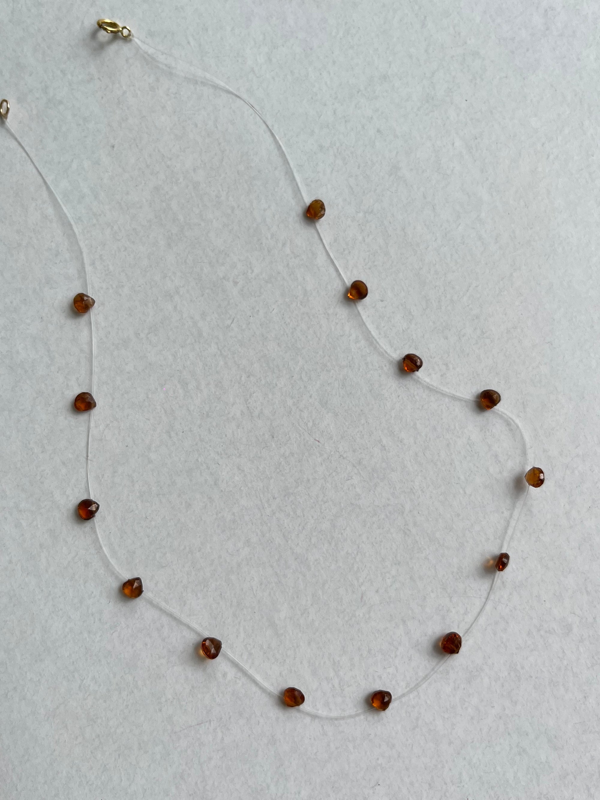 Nude Choker "Drops" Granate