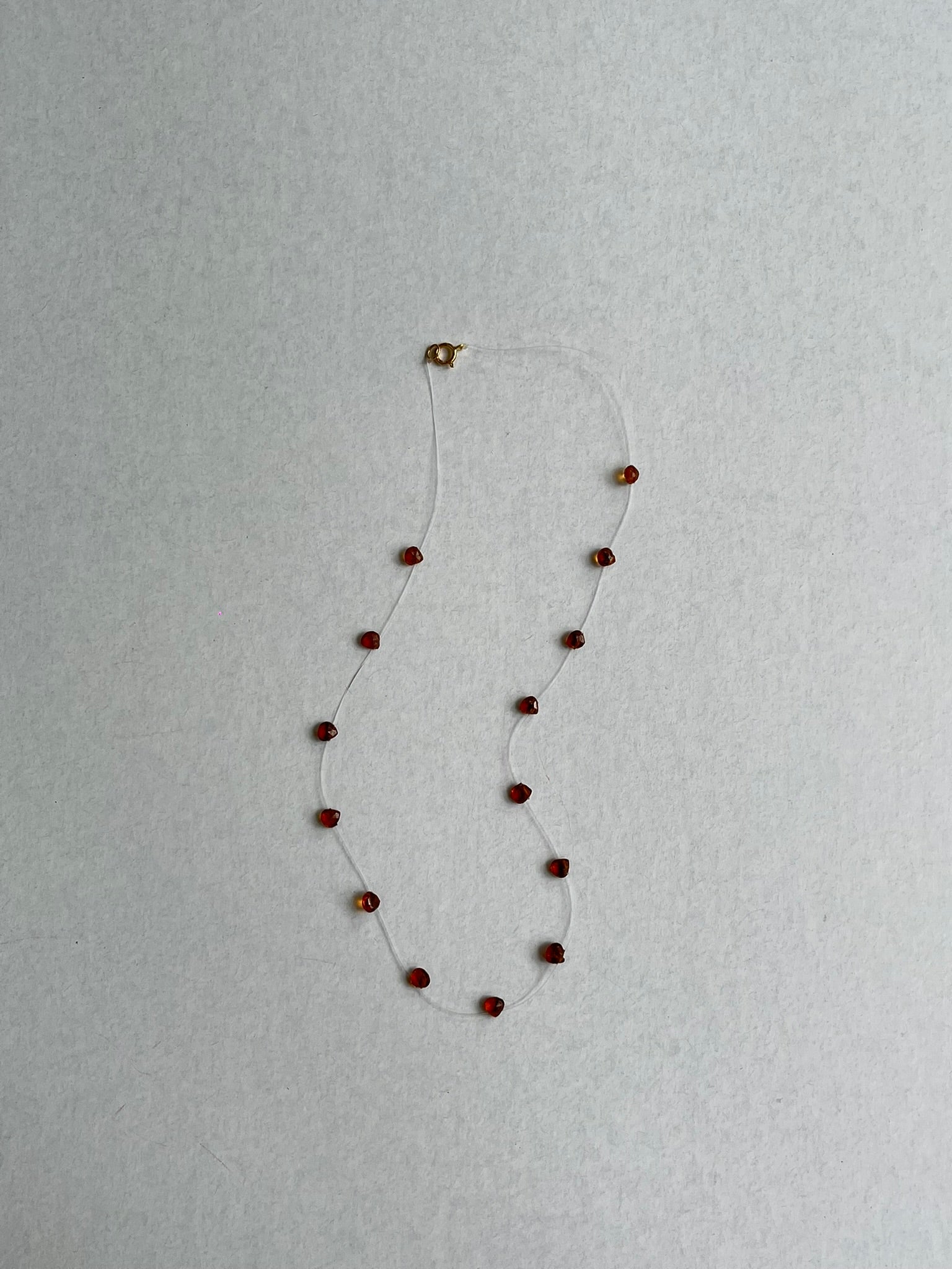 Nude Choker "Drops" Granate