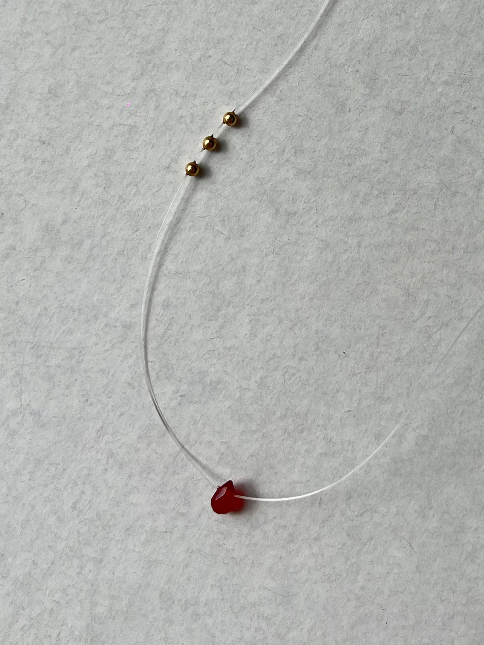 Nude Choker "Single" Ágatha roja