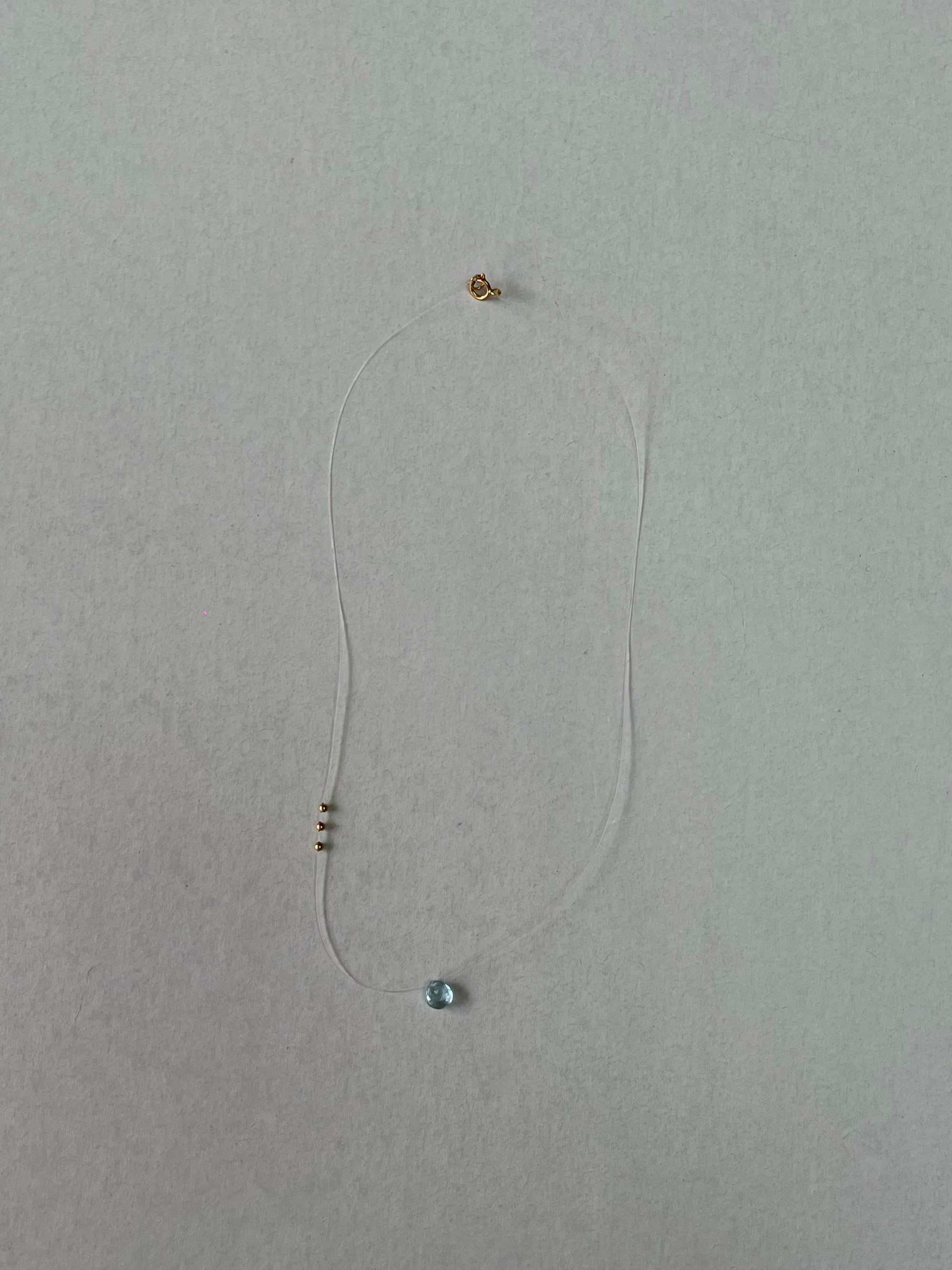 Nude Choker "Single" Agua marina