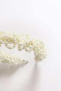 Diadema "Lace" Perlas